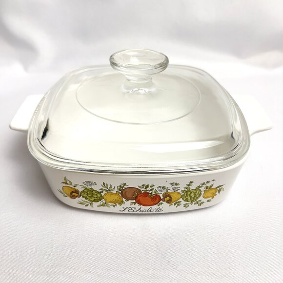 Corning Ware Casserole Spice Life 1 Quart Casserole Dish with Lid L'Echalote - Picture 6 of 9